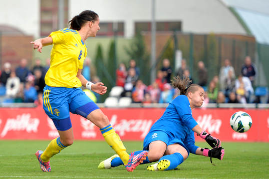 Sveriges Lotta Schelin gör 0-3