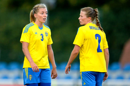 Sveriges mittbackspar Linda Sembrant och Emma Berglund