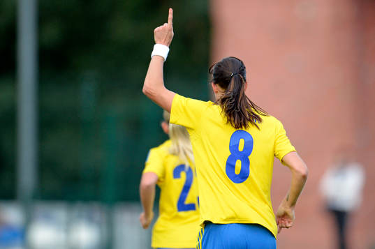 Sveriges Lotta Schelin jublar