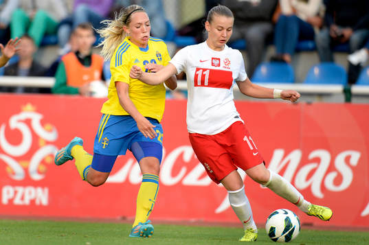 Sveriges Elin Rubensson och Polens Gabriela Grzywinska