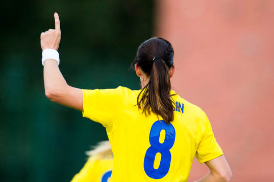 Sveriges Lotta Schelin jublar