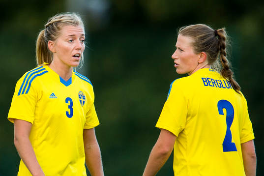 Sveriges Linda Sembrant och Emma Berglund