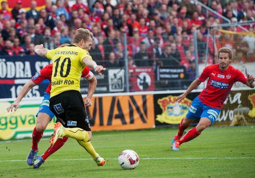 Mjällbys Christian Wilhelmsson  i matchen i allsvenskan