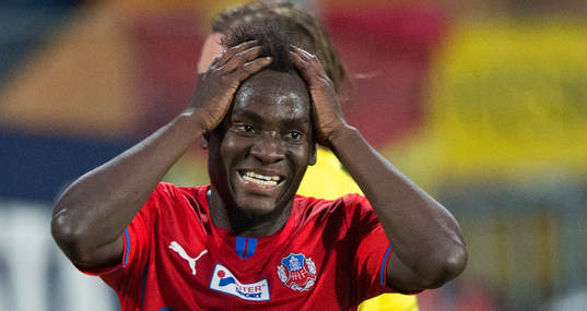 Helsingborgs David Accam har missat en jättechans i
