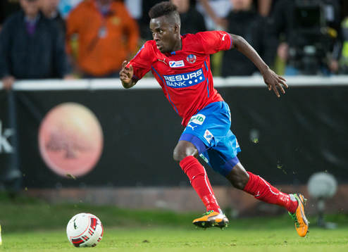 Helsingborgs David Accam har missat en jättechans i