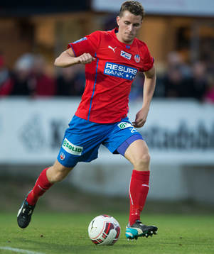 Helsingborgs Jesper Björkman i matchen i allsvenskan