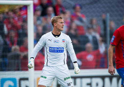 Helsingborgs Pär Hansson i matchen i allsvenskan mellan