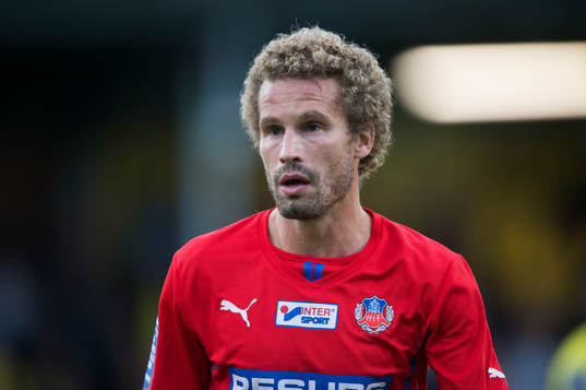 Helsingborgs Christoffer Andersson i matchen i allsvenskan
