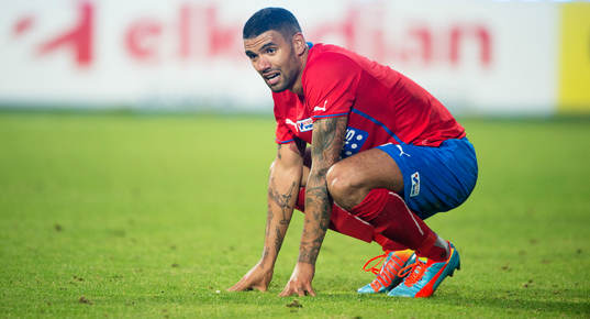 Helsingborgs Viktor Palsson i matchen i allsvenskan mellan