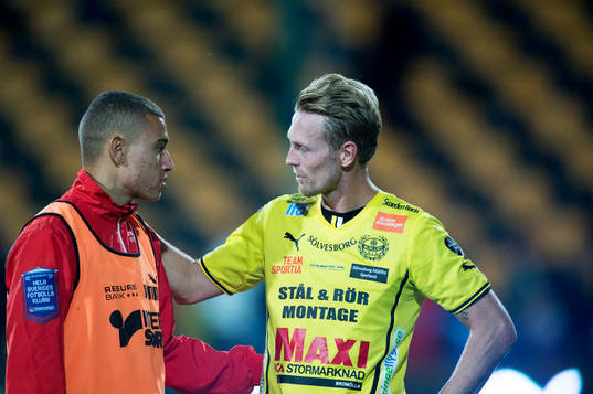 Mjällbys Christian Wilhelmsson och Helsingborgs Jordan