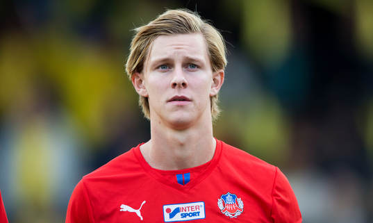 Helsingborgs Emil Krafth  i matchen i allsvenskan mellan