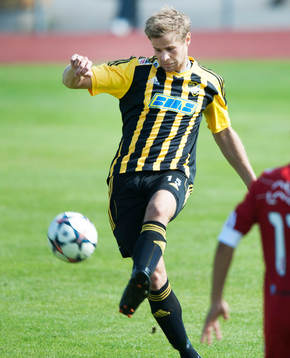 IFK Hässleholms Jesper Eliasson i matchen i division 3