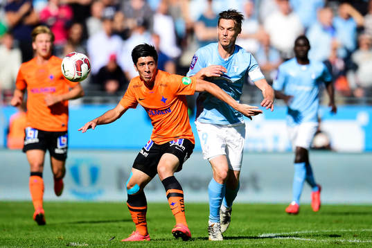 Norrköpings David Boo Wiklander och Malmö FFs Markus