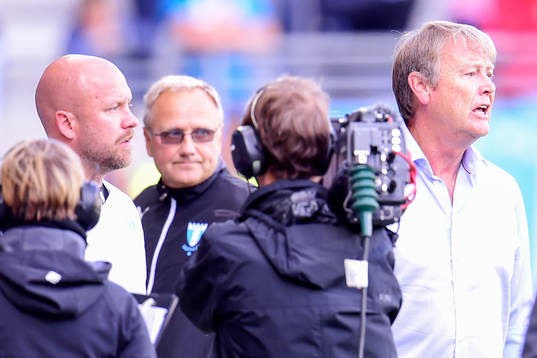 Malmö FFs assisterande tränare Olof Persson och tränare