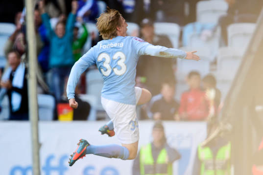 Malmö FFs Emil Forsberg jublar