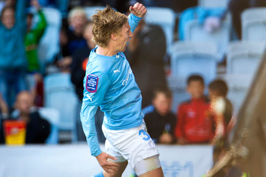 Malmö FFs Emil Forsberg jublar