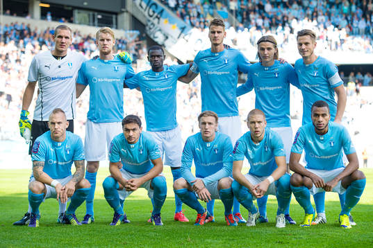 målvakt Robin Olsen, Filip Helander, Enock Kofi Adu, Johan