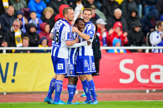 IFK Göteborgs Jakob Johansson, May Mahlangu och Emil