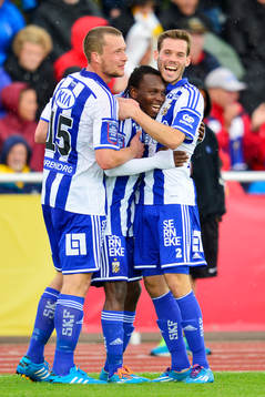 IFK Göteborgs Jakob Johansson, May Mahlangu och Emil