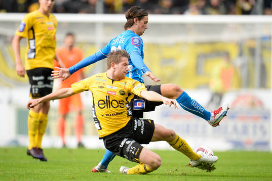 Elfsborgs Marcus Rohdén och Halmstads Marcus Antonsson
