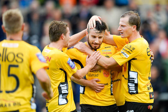 Elfsborgs Mikkel Beckmann jublar