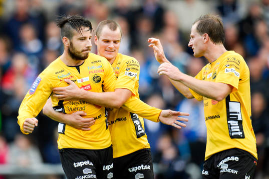 Elfsborgs Mikkel Beckmann jublar