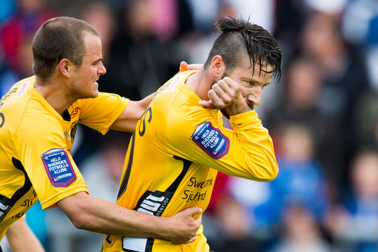 Elfsborgs Mikkel Beckmann jublar
