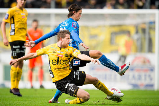 Elfsborgs Marcus Rohdén och Halmstads Marcus Antonsson