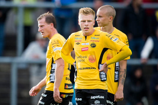 Elfsborgs Daniel Mobaeck (tv) Per Frick (m) och Sebastian