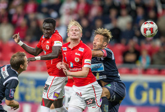 Kalmars Papa Alioune Diouf och Kalmars Ludvig Öhman