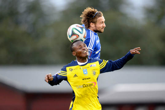 Sundsvalls Kevin Walker och Ängelholms Samuel Monday och