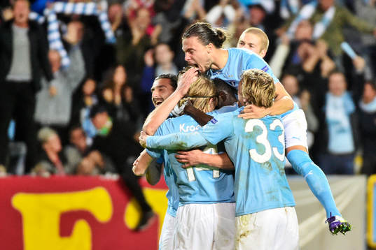 Malmö FFs Markus Rosenberg jublar