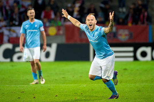 Malmö FFs Magnus Eriksson jublar
