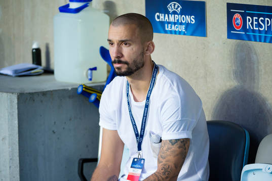 Malmö FFs Guillermo Molins på bänken