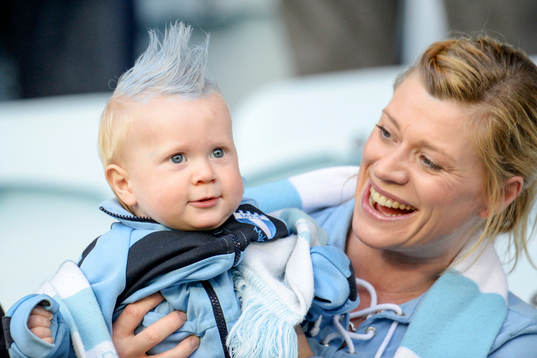 En ung Malmö FFs supporter