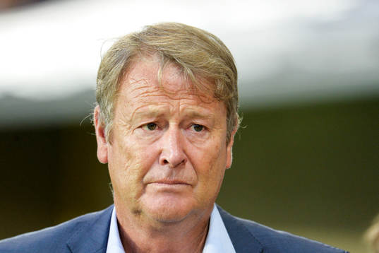 Malmö FFs tränare Åge Hareide innan kvalmatchen i