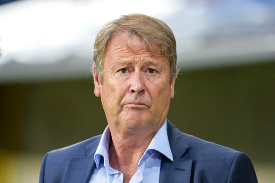 Malmö FFs tränare Åge Hareide innan kvalmatchen i
