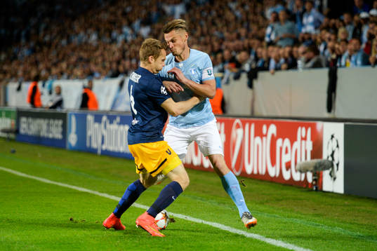 Malmö FFs Markus Rosenberg och Salzburgs Christian