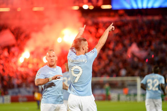 Malmö FFs Markus Rosenberg jublar