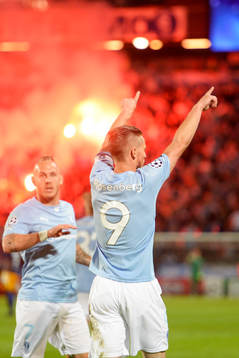 Malmö FFs Markus Rosenberg jublar