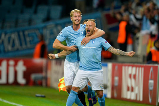 Malmö FFs Malmö FFs Filip Helander och Magnus Eriksson