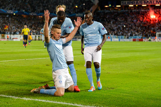 Malmö FFs Markus Rosenberg jublar