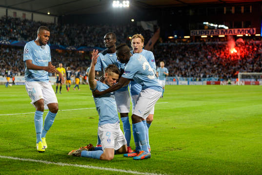 Malmö FFs Markus Rosenberg jublar
