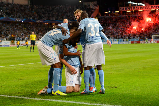 Malmö FFs Markus Rosenberg jublar