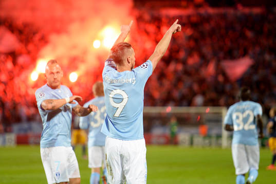 Malmö FFs Markus Rosenberg jublar
