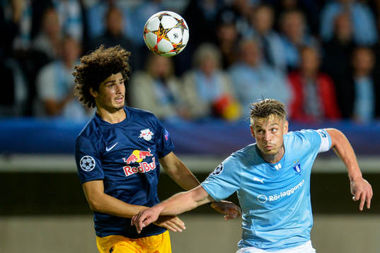 Salzburgs André Ramalho och Malmö FFs Markus Rosenberg