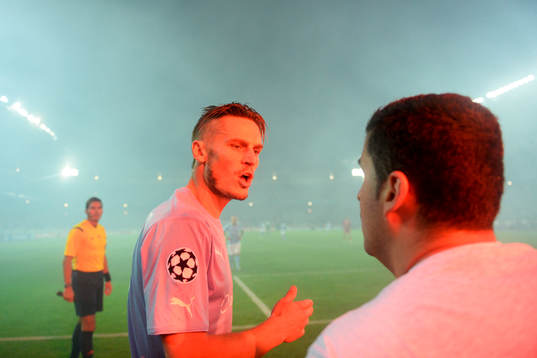 Malmö FFs Markus Rosenberg är förbannad på