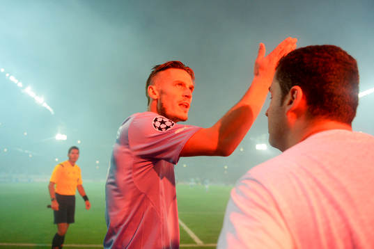 Malmö FFs Markus Rosenberg är förbannad på