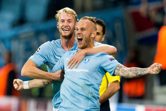 Malmö FFs Magnus Eriksson jublar
