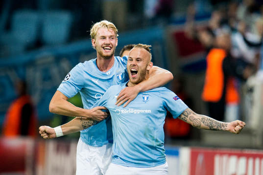 Malmö FFs Magnus Eriksson jublar